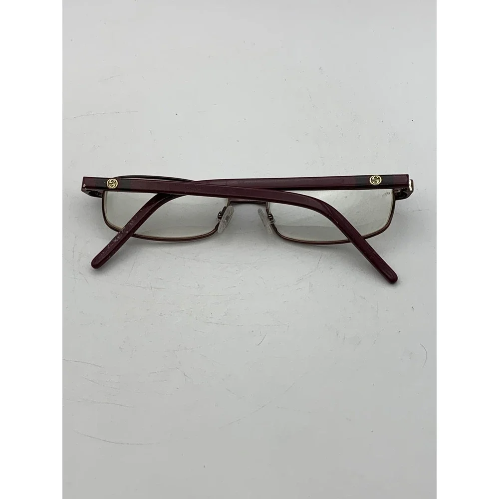 Gucci Eyeglasses GG 2741 23E 135 Red Rectangular Full Rim Metal Plastic Womens